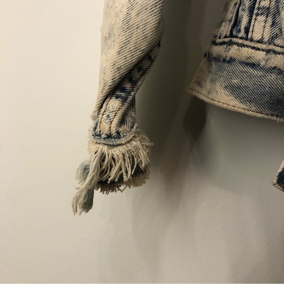 Rare Vintage Levis Hooded Acid Wash Denim Jacket - Picture 8 of 15